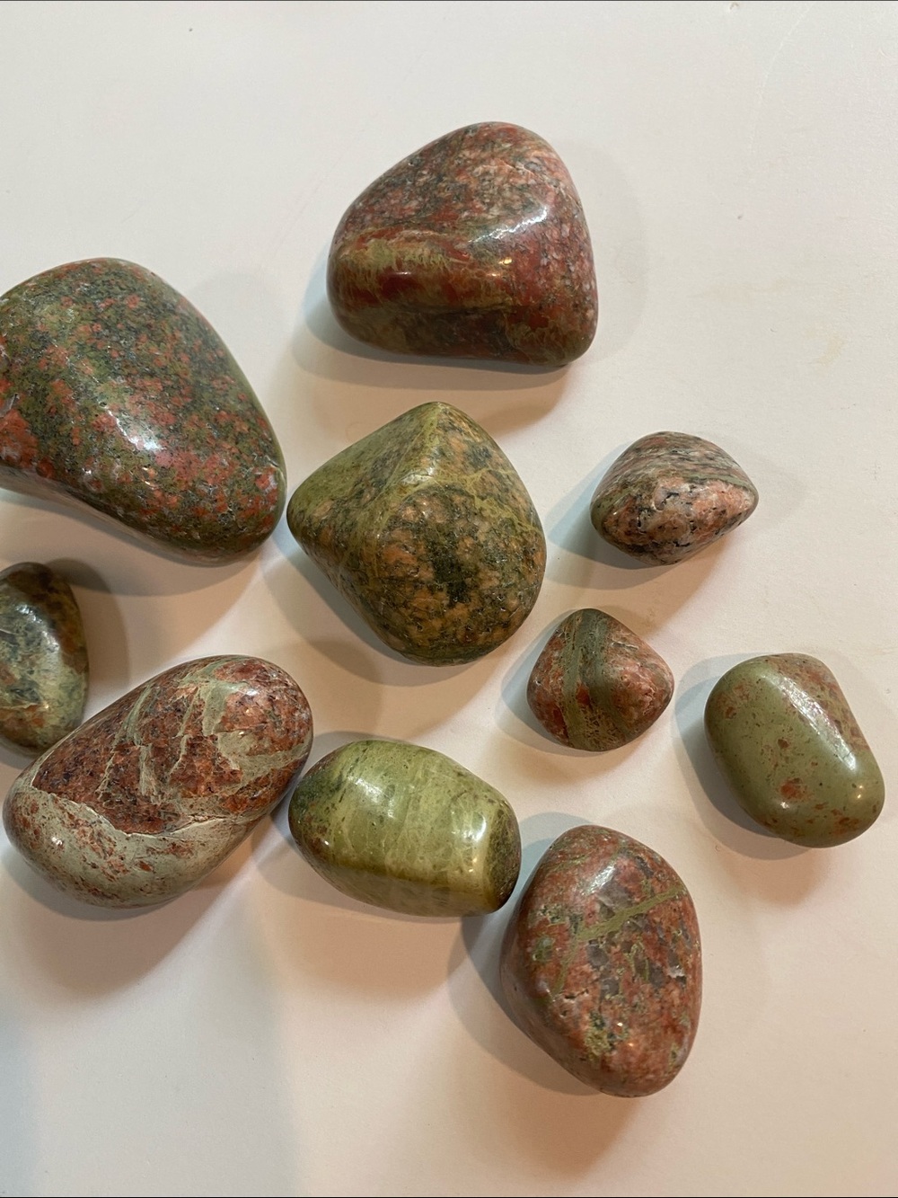 Assorted Bundle Lake Superior Unakite Metamorphic Rocks Polished 14.7 oz